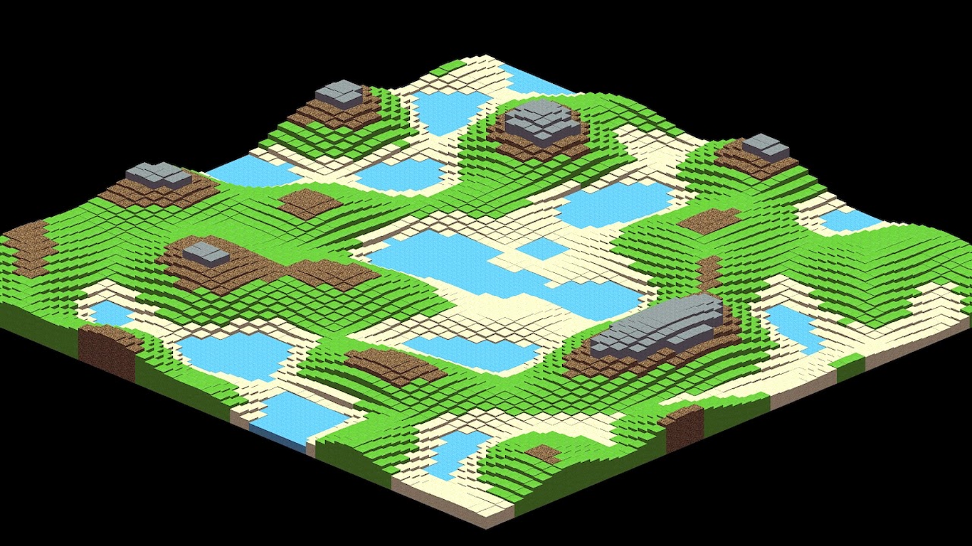 Generating Terrain with Open Simplex Noise